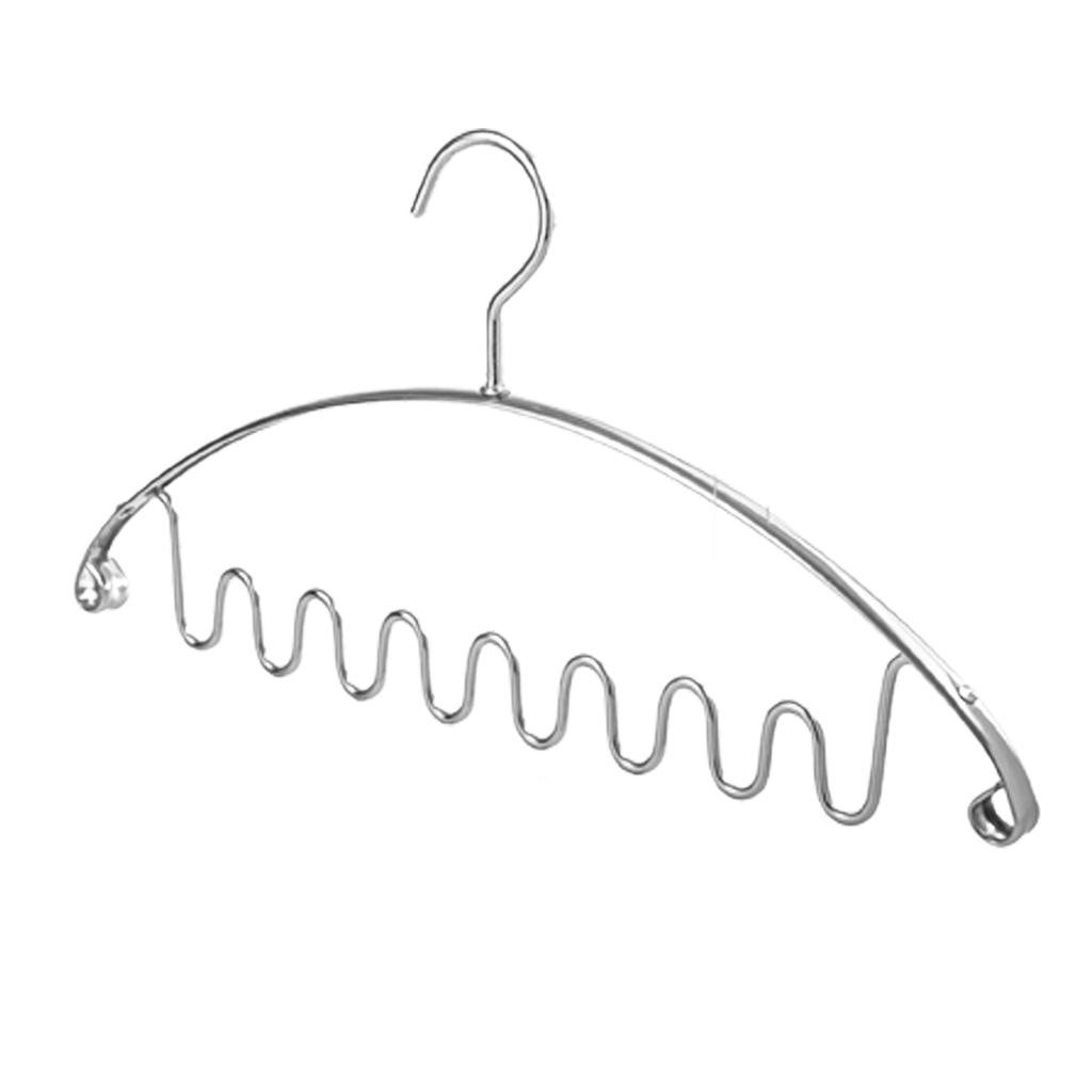 5pcs Metal Clothes Hanger Aluminum Alloy Wave Shaped Clothes Hangers for Hanging Halter Tops Vests Scarves Storage Oragnizer
