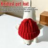 Maltese Dog Beanie Hat, Cozy Soft Knit with Ear Flaps, Cute Playful Dog Design, for Small Dogs, Red & Winter, Indoor/Outdoor Use