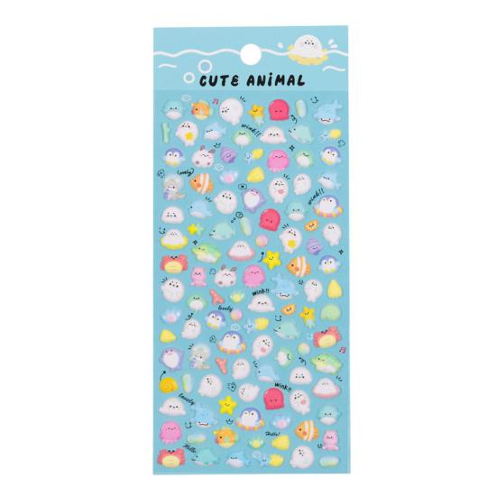 

3D Пухлые Наклейки Милый Кролик Кошка Животные Наклейки для Детей Водонепроницаемые Пенные Наклейки для Поделок Дневников И Телефонов C