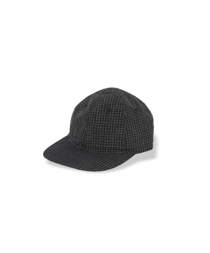 KASURI Ripstop Cap ripstop BLACK [Snow Peak] - Kasuri-style hat, fabric,