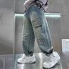 Boys' Jeans Spring and Autumn Styles Children's Pants Long Pants Cool and Trendy Pants