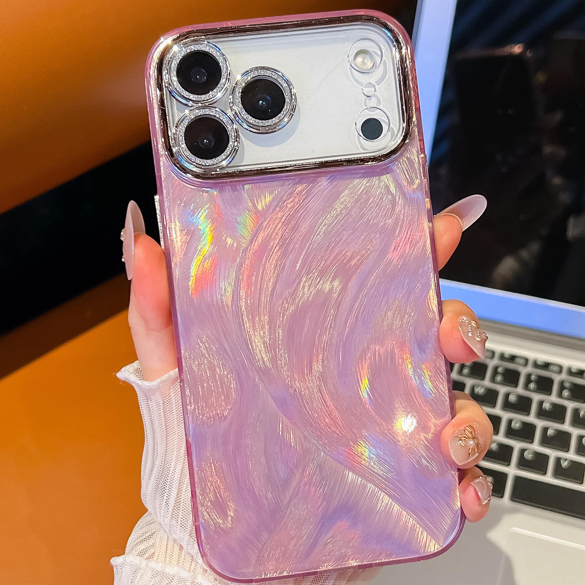 

Двусторонняя IMD-пленка для чехла мобильного телефона iPhone 17 Air для Apple 16 Pro Max, чехол с узором из перьев, противоударный защитный чехол For iPhone13Promax