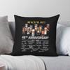 Mash 4077 48Th Anniversary Square Pillowcase Polyester Linen Velvet Printed Zip Decorative Home Cushion Cover 18"