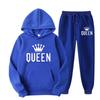 Men's Plus Size Hooded Sweatshirt & Jogger Set - Thickened Casual Sportswear for Autumn/Winter