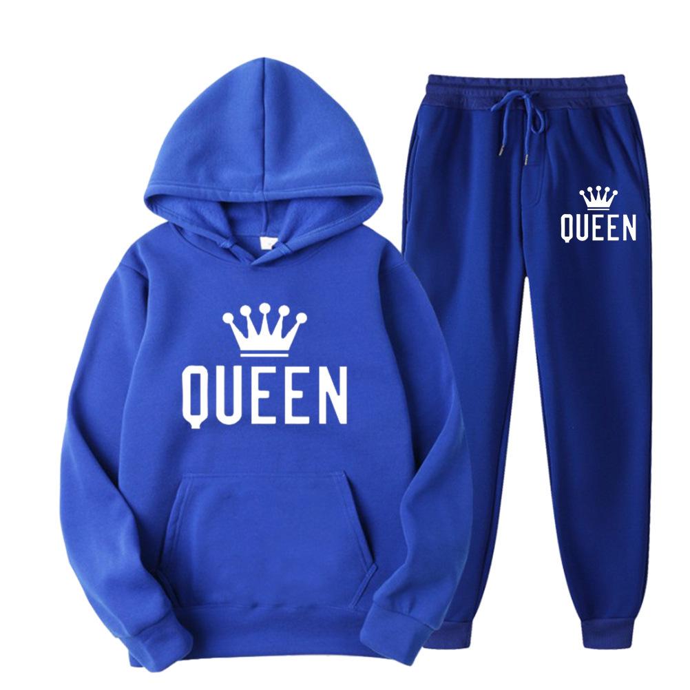 Men's Plus Size Hooded Sweatshirt & Jogger Set - Thickened Casual Sportswear for Autumn/Winter