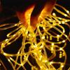 LED Solar Lichterkette Garten Wasserdicht Schlauch Seillampe Weihnachts Girlande Lichterkette für Außen Feiertagsdekoration Beleuchtung