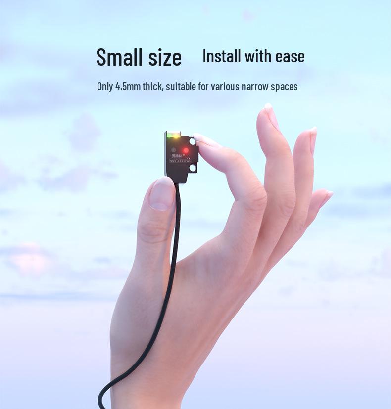 Ultra-Thin Anti-Interference 24V NPN Infrared Photoelectric Sensor with Normally Open Diffuse Reflection Switch