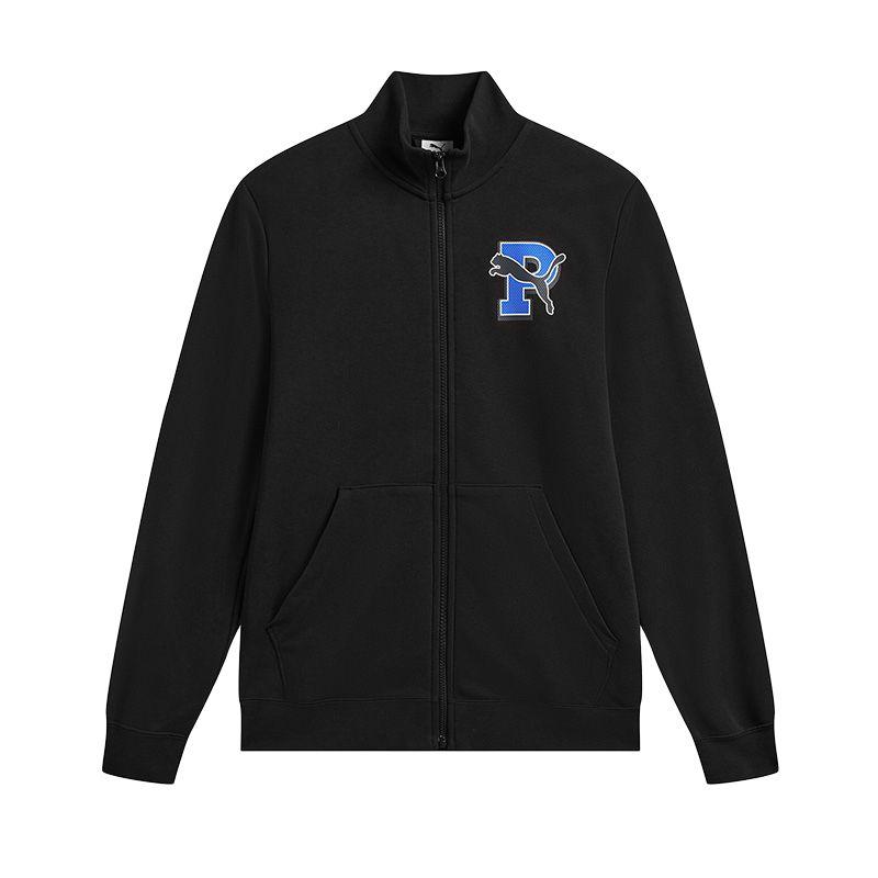 Puma Ess Zip Collar Animal Pattern Long Sleeve Jacket Men jackets 696334-01 XS