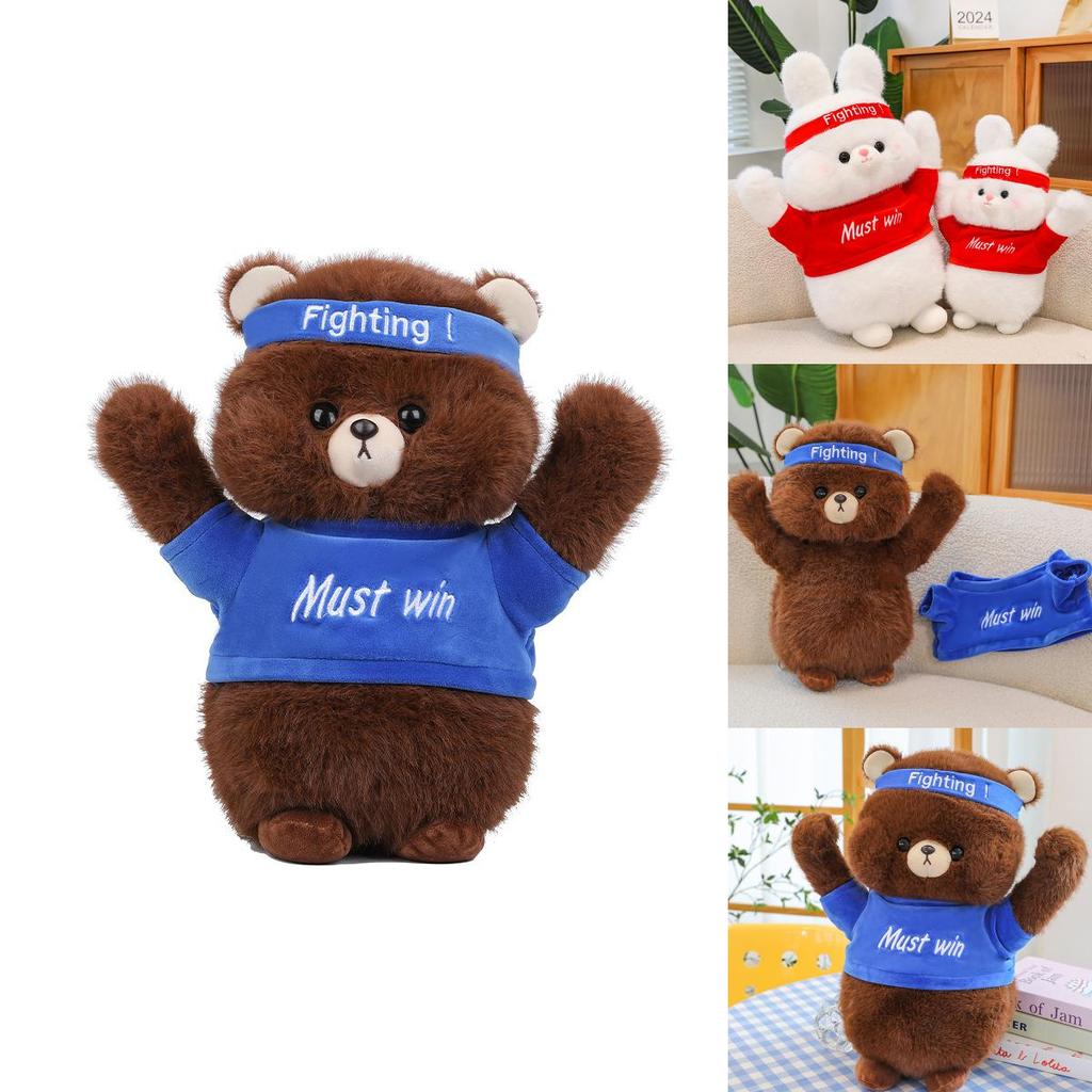 Adorable Plush Duck Rabbit Bear Toy For Gifting Soft Cuddly Pillow Stuffed Animal