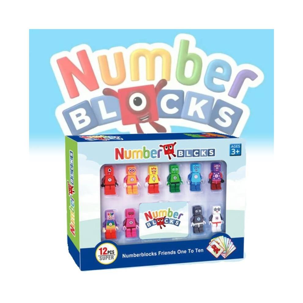 Figuren Numberblocks Action-Modell Bausteine Spielzeug DIY Pädagogisches Geschenk Kinder