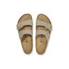 Birkenstock Leather Fashion Versatile Slide Sandals Unisex Sandals Khaki 1027697