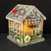3D Combined Heart House Tealight Holder Silicone Mold, House Candle Holder Mold for Epoxy Resin
