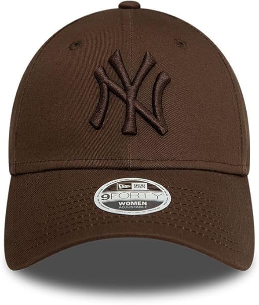 New Era 9forty Deep Popular Free Women's Cap, Fit, Hat, 940, Yankees/Dodgers, Unisex, MLB, Women's (JP, Alphabet, Size, Brown) [Used]