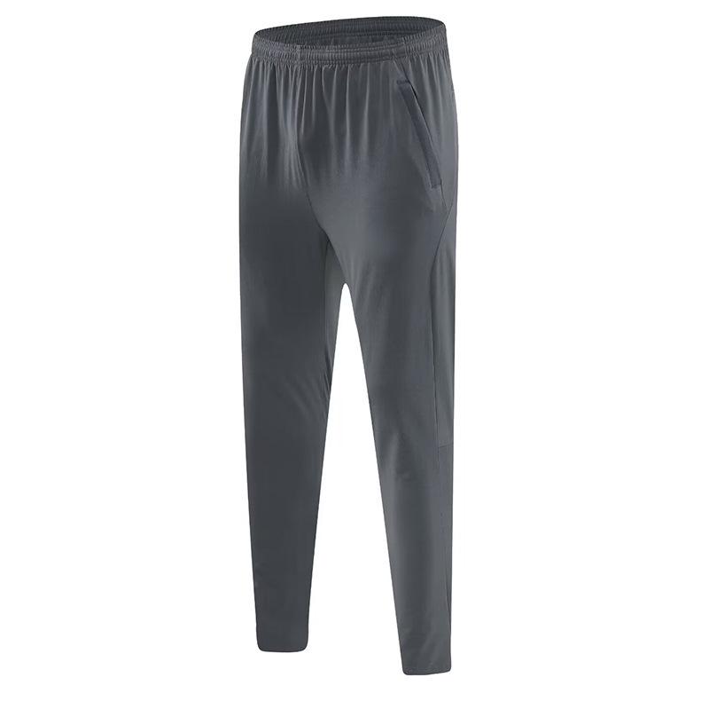 Summer 2024 Men's Quick-Dry Ice-Feel Sports Pants - Elastic, Breathable, Tapered Running & Fitness Pants