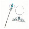 Elsa Princess Snowflake Crown & Wand Set for Kids - Christmas Magic Cosplay