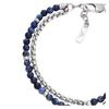 Emporio Armani Stackable Fashion Design Bracelet Men's Silver/Blue Silver/Blue F Basic Packaging-Brand Original Box