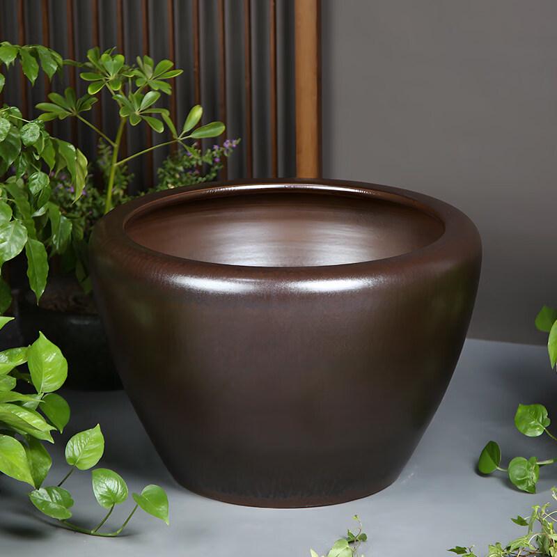 Three Wolves Farm Thickened Ceramic Garden Pot