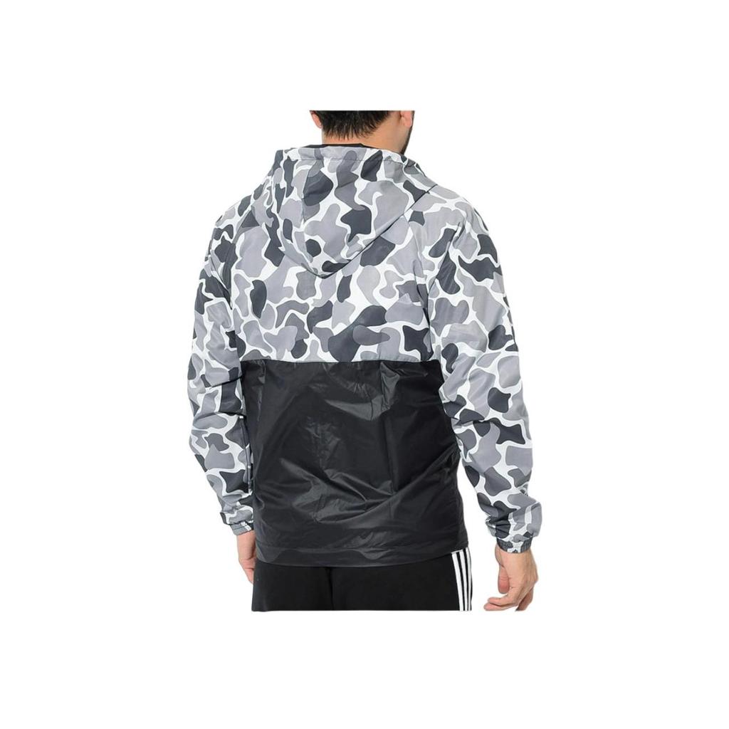 Adidas Originals Camouflage Patchwork Sports Jacket Men Jacket Black DN8041