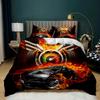 Race Car Duvet Cover Set King Queen Twin Size Red Flame Comforter Cover 3D Sport Car Theme For Boys Girl Polyester Bedding Set
