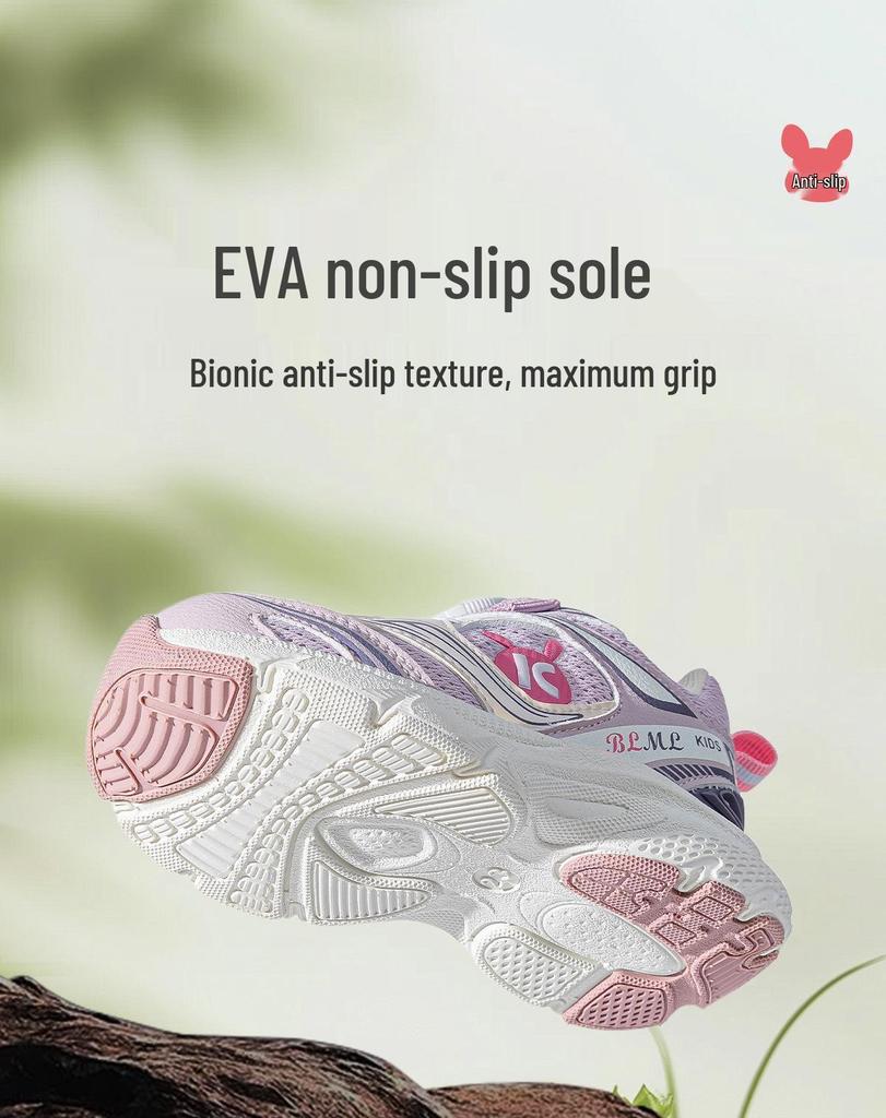 2025 Autumn Kids' Soft Sole Walking Shoes with Rotary Buckle for Boys and Girls