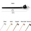 Stainless Steel Candle Extinguisher Long Handle Anti-Slip Wick Snuffer Bell Shape Retro Candle Flame Snuffer Gift Idea