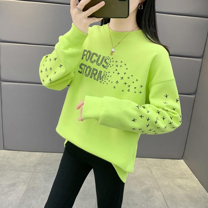 

Pullover Sweatshirt 2025 New Printed Jacket Design Creative Spring Autumn Loose Lazy Top M