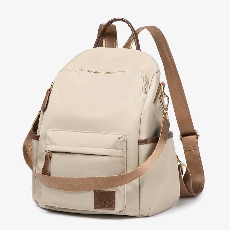 

Рюкзак женский 2025 новый рюкзак из ткани Оксфорд противоугонный женская сумка модный универсальный дорожный маленький школьный рюкзак женская сумка тренд абрикосовый