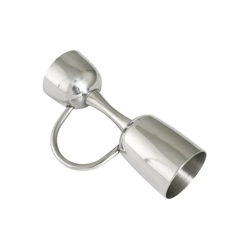 304 Stainless Steel Measuring Cup with Handle Steel Cocktail Jiggers Wine Dispenser Bartender Tools Bar Accessories