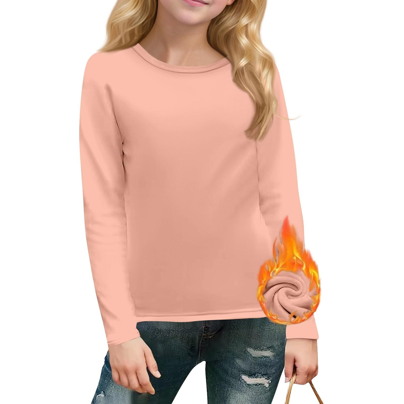 

Детский топ с длинными рукавами и круглым вырезом, однотонный, повседневный 130