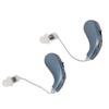 2PCS Digital Sound Enhancer Rechargeable Sound Hearing Device with Noise Cancelling for Seniors Adults Hearing Loss Blue