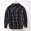 Men's Autumn Retro Plaid Colorblock Casual Jacket - Plus Size Loose Fit Versatile Top Coat
