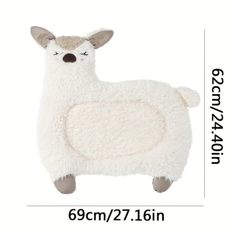 

1 шт., всесезонное универсальное гнездо для домашних животных серии Alpaca, длинное плюшевое гнездо для кошек, влагостойкое и нескользящее плюшевое гнездо для кошек, зимние теплые принадлежности для домашних животных Pack of 1