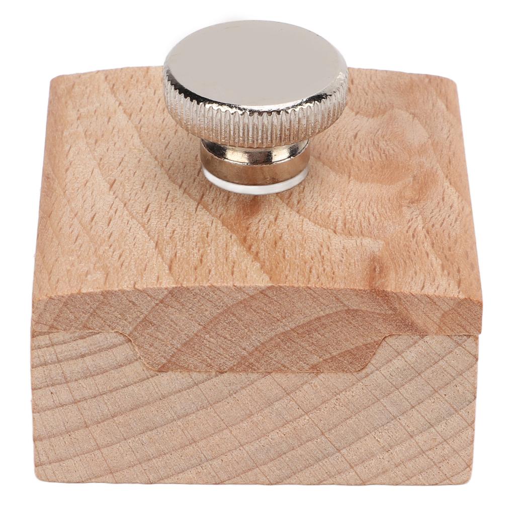 Wooden Sanding Block Abrasion Resistant Beech Edge Banding Polishing Sandpaper Holder Sanding Blocks Hand Made Leather