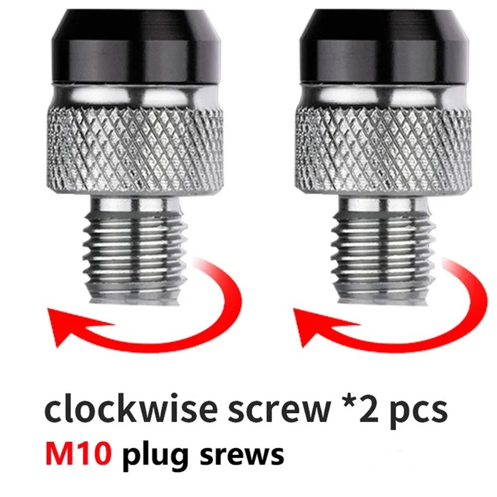 Motorcycle M10*1.25 Aluminum Screws Bolts Mirror Hole Plugs Cap New For Honda VFR750 VFR800 VFR 800 F VFR800F