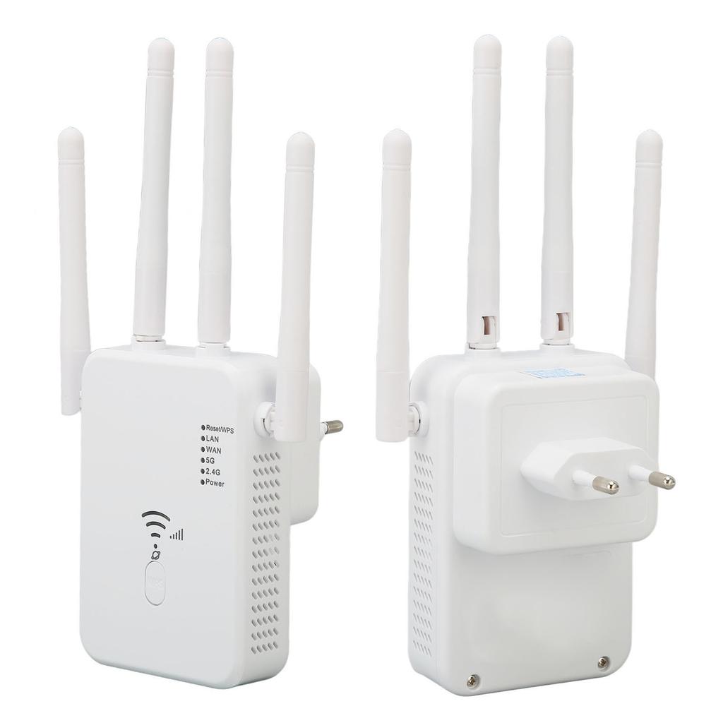 WiFi Extender Professional 1200Mbps Gigabit High Power 5G Dual Band Internet Booster for Home Office