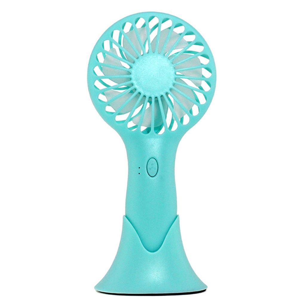 Handheld Fan Portable Rechargeable Battery Operated Desktop With Base 3 Modes For Home Travel Outdoor