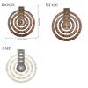 Stylish Rotating Calendar Retro Hanging Calendar Silent Operation Perpetual Calendar  Indoor