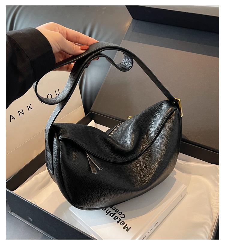 Genuine leather Women hobos Shoulder Bag Luxury Brand ladies Handbag Designers Cowhide Female Messenger Bags bolsas