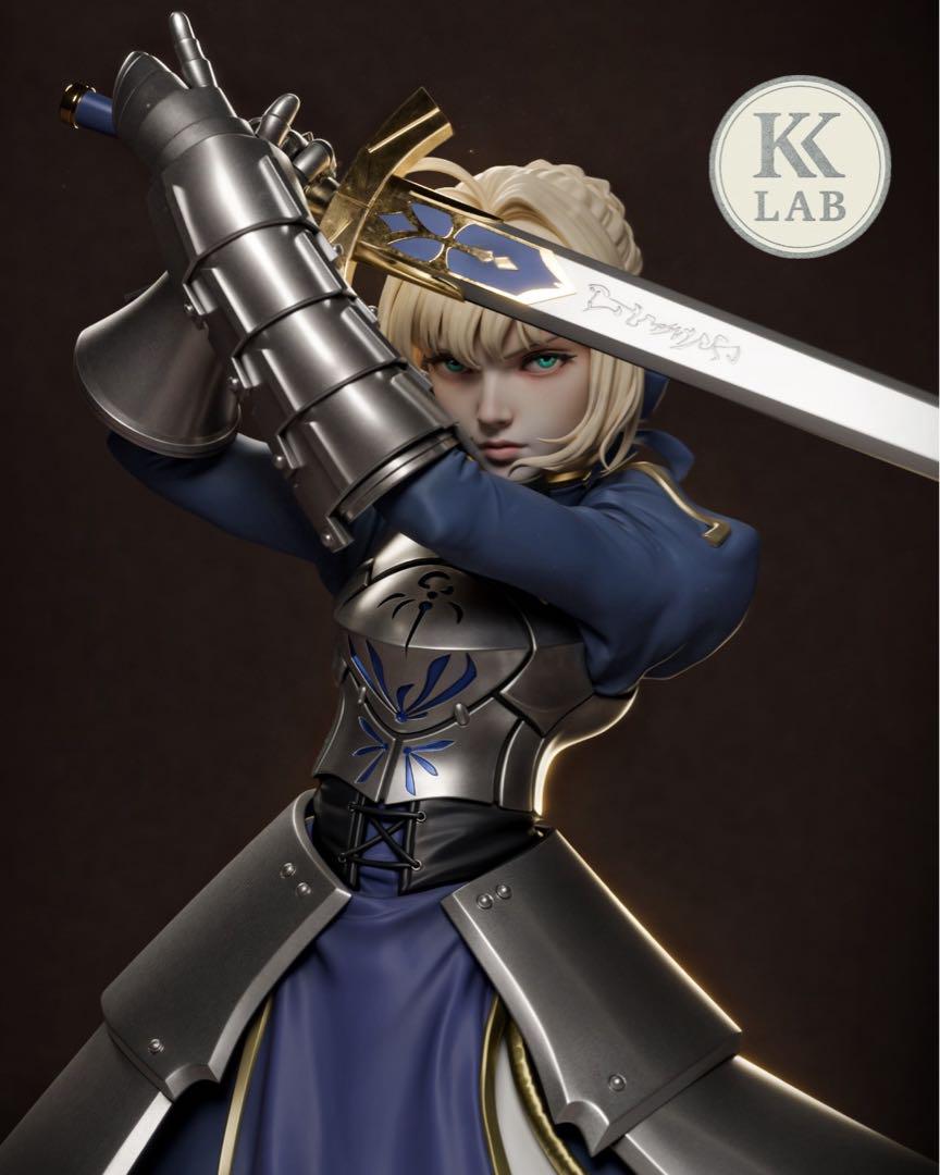 

[USED] Saber Fate FGO Garage Kit Figure Unpainted Unassembled