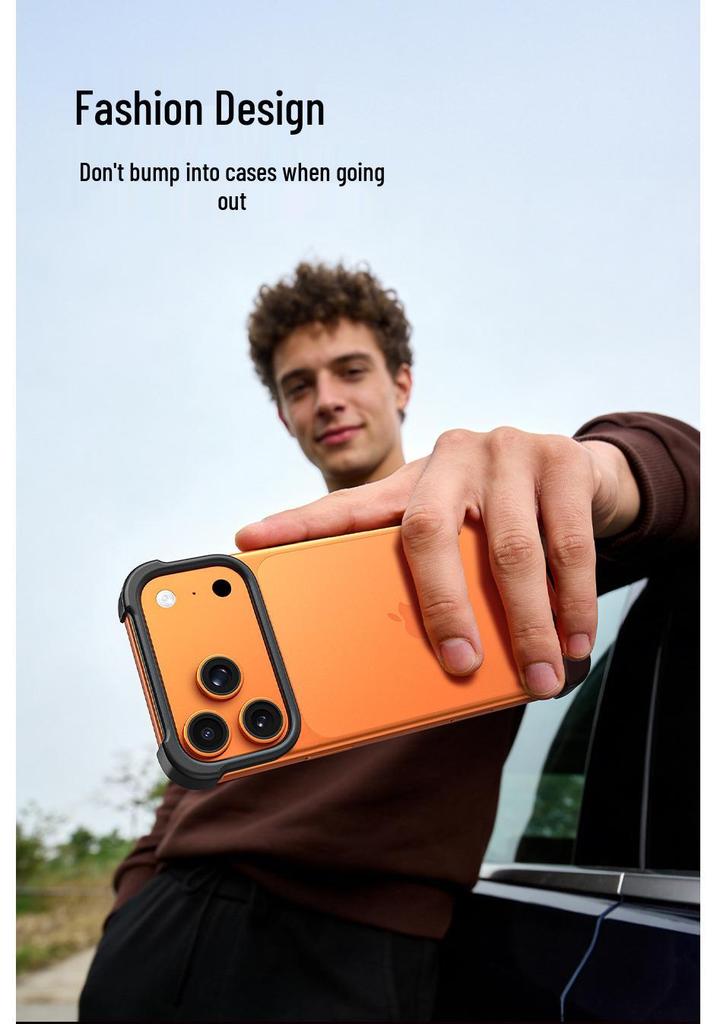 ARC PULSE Metal & Rubber Phone Case for iPhone 17 Air Pro Max - Borderless Protection