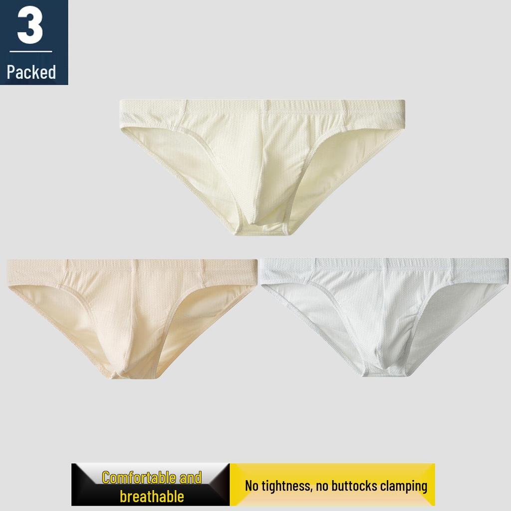 Herren Baumwolle Atmungsaktive Dreiecksslips - Sexy U-Pouch, Einfarbig, Sportlich & Bequem.