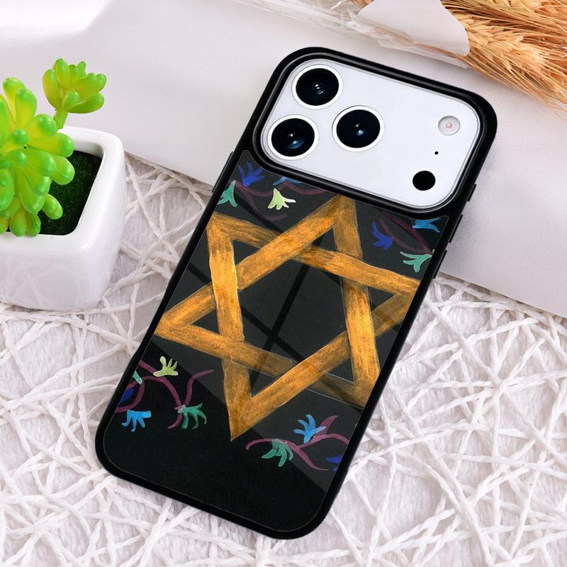 David Jewish Star Symbol Phone Case for iPhone 17 Air 16 15 11 12 14 13 Pro Max Shockproof Cover
