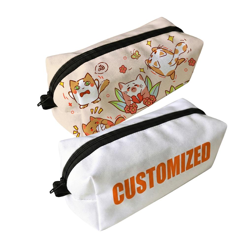 Custom Make up Bag Anime Pencil Case Pouch with Printed Pattern Cute Design School Back to School Christmas & Thanksgiving
