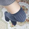 1 Paio Calze Lunghe Calde Morbide Comode Sopra il Ginocchio Colore Unito per Viaggio, Sport all'Aperto e Abbigliamento Casual, Design a Coste