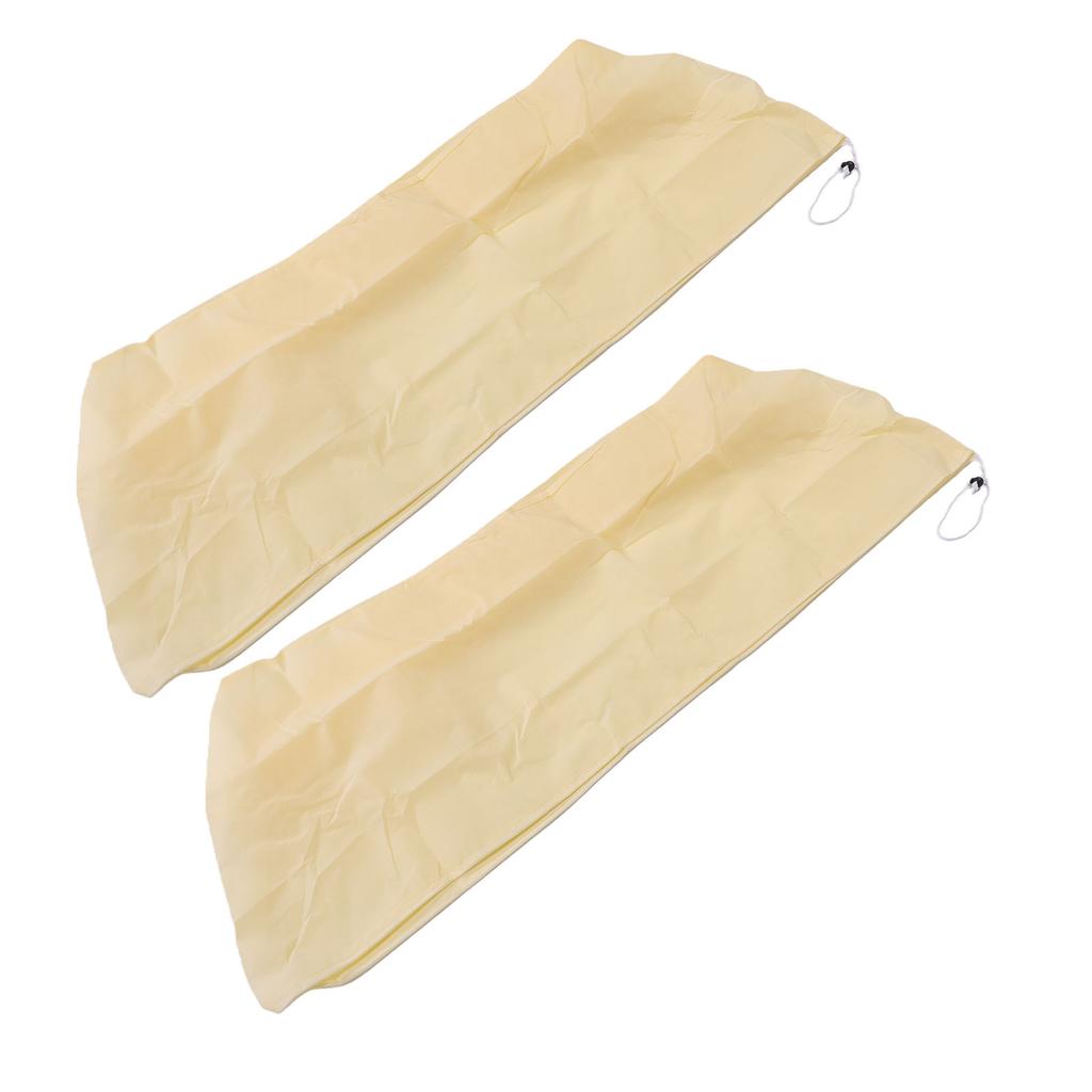 Winter Plant Box Cover, 2 Pack Frost Covers for Balcony Plants with Reinforced s and Drawstring, Breathable Non Woven Fabr