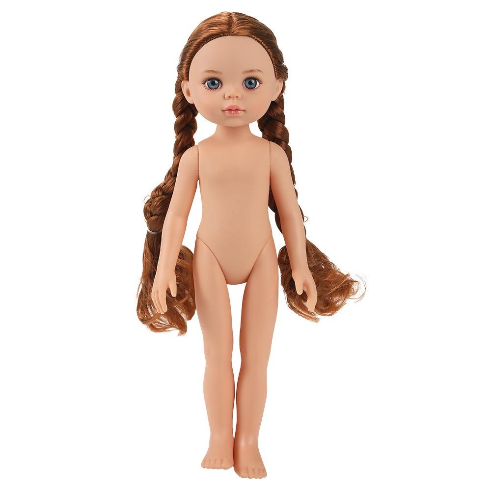 30cm Height Nude Reborn Doll Toy Blonde Hair Humanoid Doll Fashion BJD Girl Doll  DIY Toys