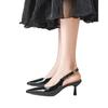 Summer New Versatile Temperament Pointed Simple Personality Fashion Light Mouth High Heel Stiletto Single Shoes