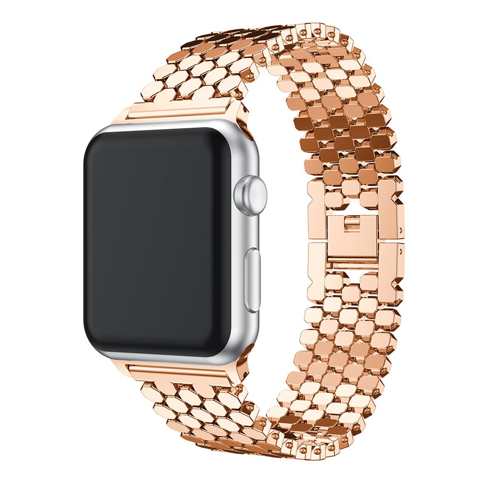Metal Strap for Apple Watch Ultra 10 9 8 7 6 5 Se Watchband for Iwatch 49mm 45mm 46mm 42mm 41mm Hexagon Replacement Band