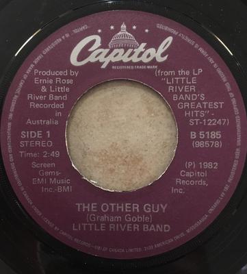 7inch Record LITTLE RIVER BAND  The Other Guy B5185 Capitol Records 1983 Canada Rock Used