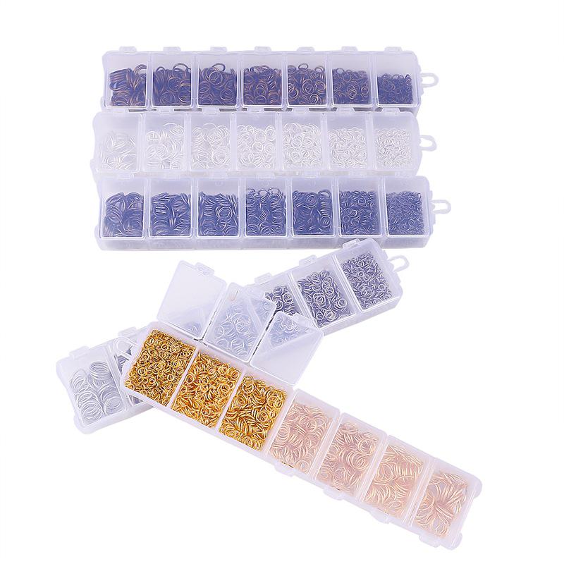 3-10mm Single-Loop Open Jump Rings for DIY Jewelry Making and Earrings